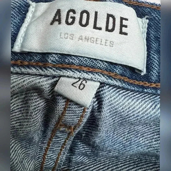 Agolde Jaden Denim Shorts Size 26 - Picture 7 of 9